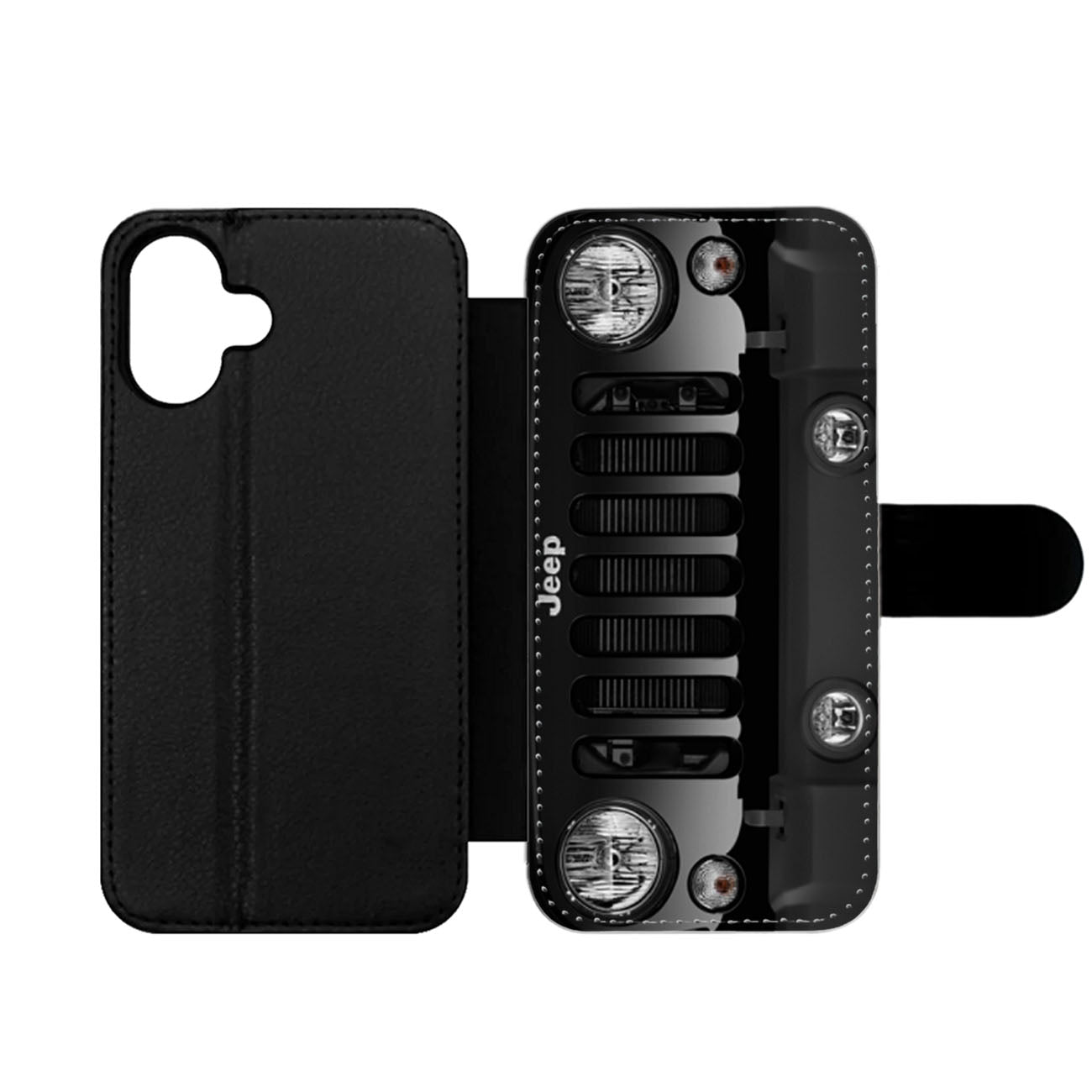 Jeep Black Two Wallet iPhone Case