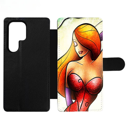 Jessica Rabbit Stained Glass Wallet Samsung Case