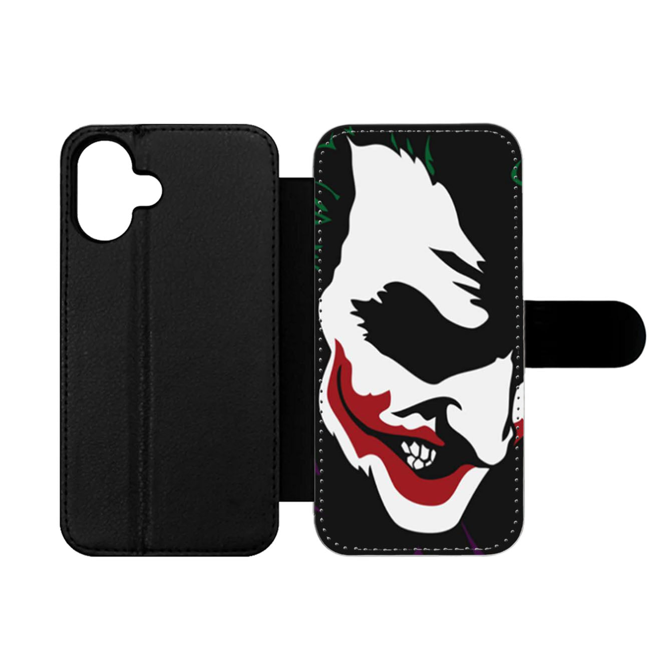 Joker Face Batman The Dark Knight Wallet iPhone Case