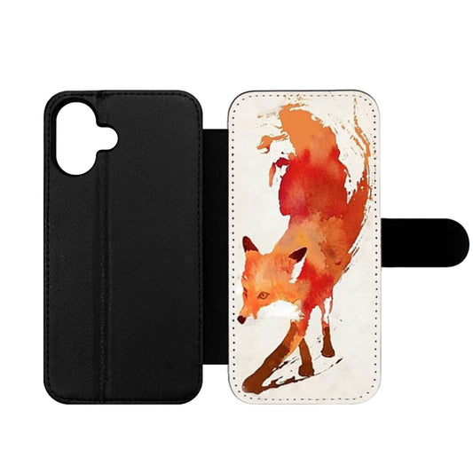 Jump Fox Art Wallet iPhone Case