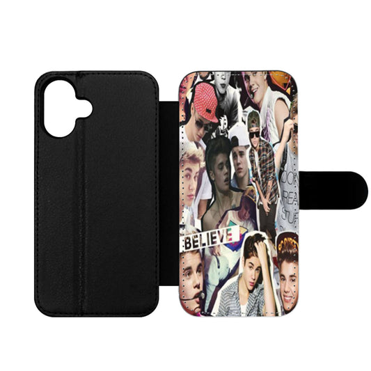 Justin Bieber Collage Wallet iPhone Case