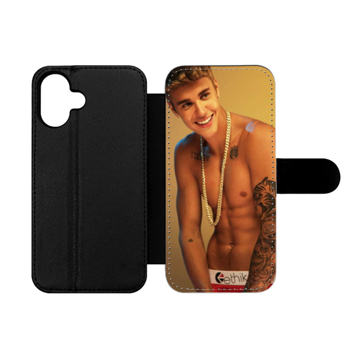 Justin Bieber Tattoo Wallet iPhone Case