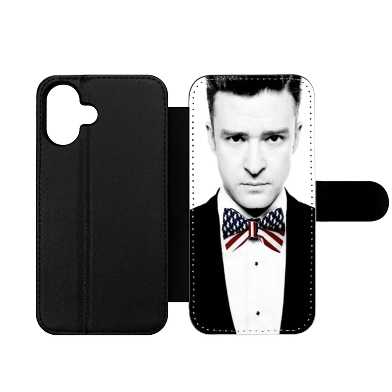 Justin Timberlake America Flag Tie Wallet iPhone Case