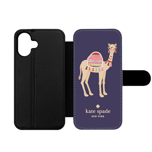 KATE SPADE APPLIQUE CAMEL Wallet iPhone Case