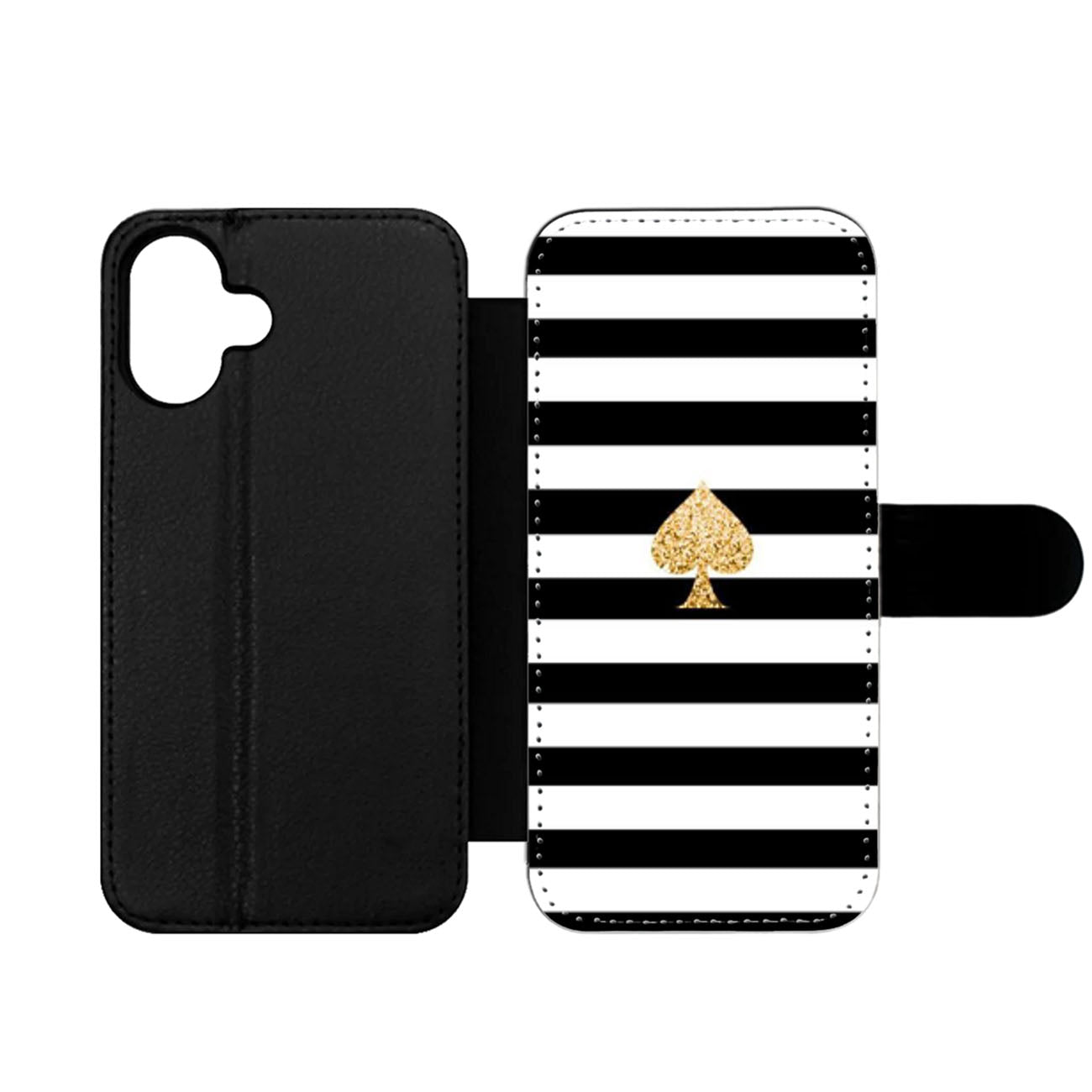 KATE SPADE GOLD AND STRIPES Wallet iPhone Case