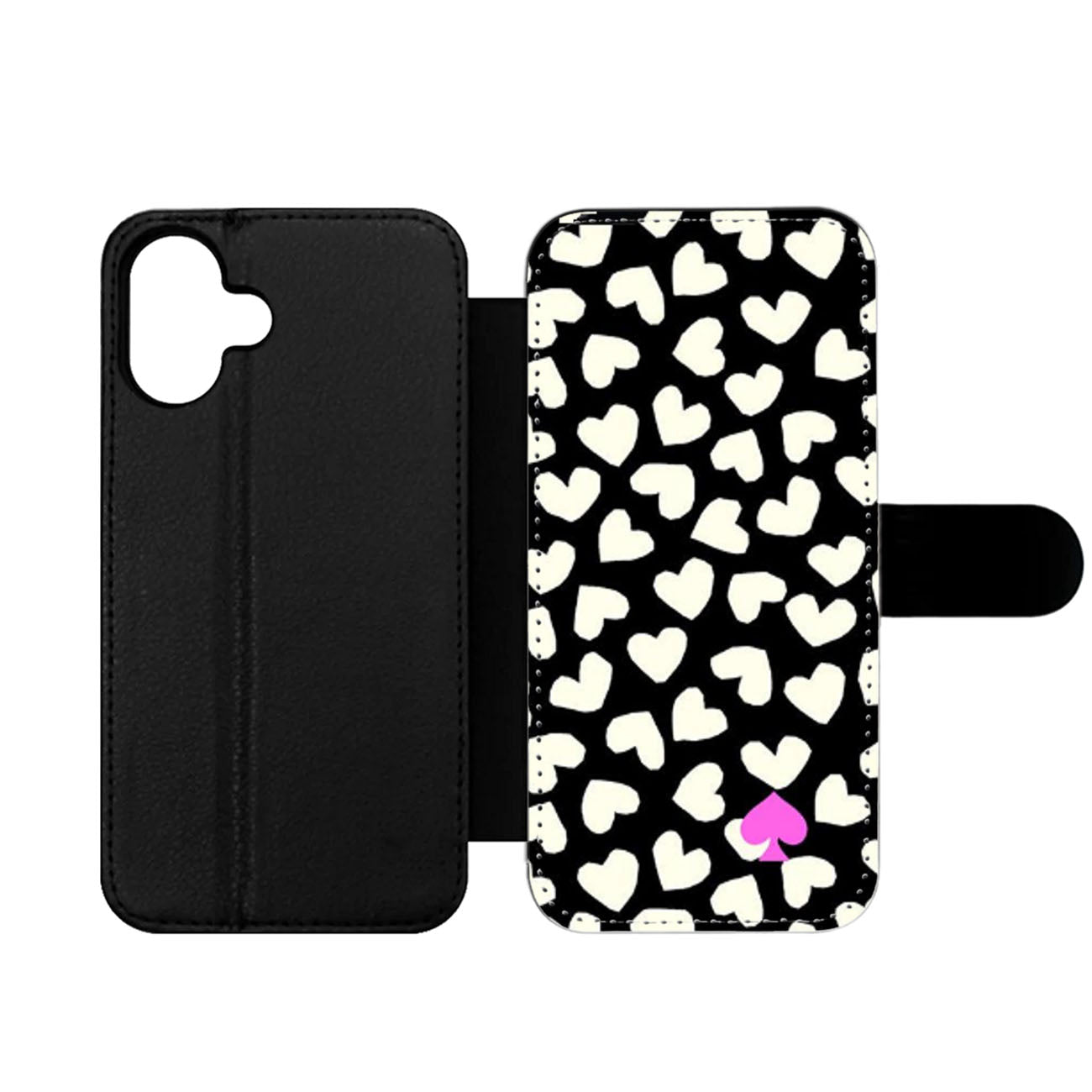 KATE SPADE LOVE HEART POLKADOTS Wallet iPhone Case