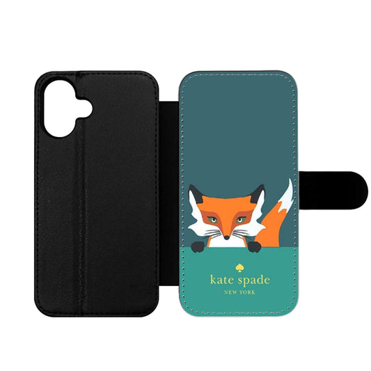 KATE SPADE NOVELTY FOX Wallet iPhone Case