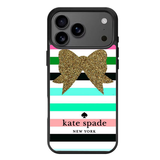 Kate Spade Lock Stripe Color iPhone 17 Pro Max Case