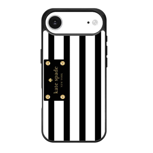 Kate Spade Stripes Black White iPhone Air Case