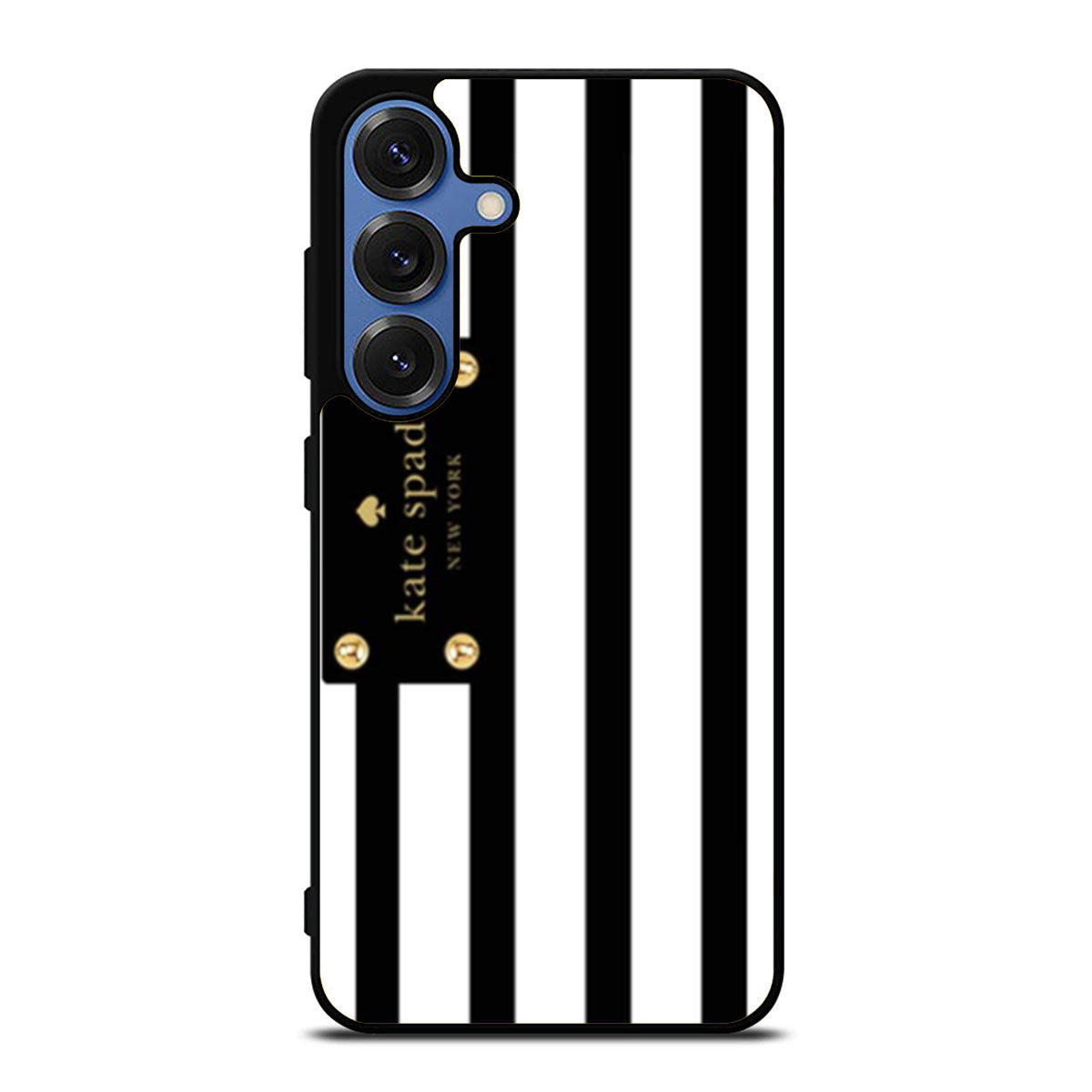 Kate Spade Stripes Black White Samsung S25 Ultra Case