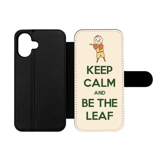 Keep Calm And Be The Leaf Avatar Aang Wallet iPhone Case