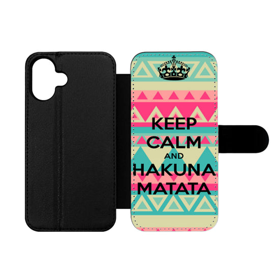 Keep Calm And Hakuna Matata Two Wallet iPhone Case