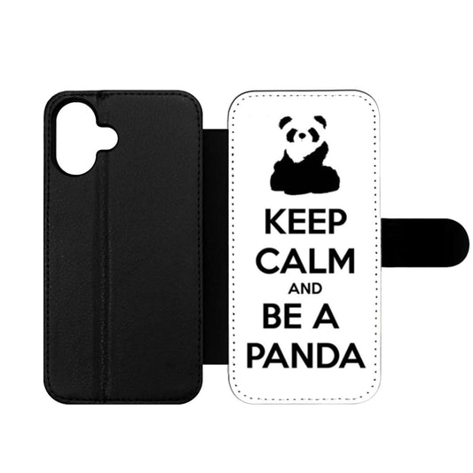 Keep Calm and Be A Panda Wallet iPhone Case