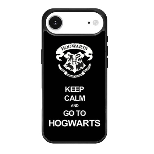 Keep Calm and Go to Hogwarts Black iPhone Air Case