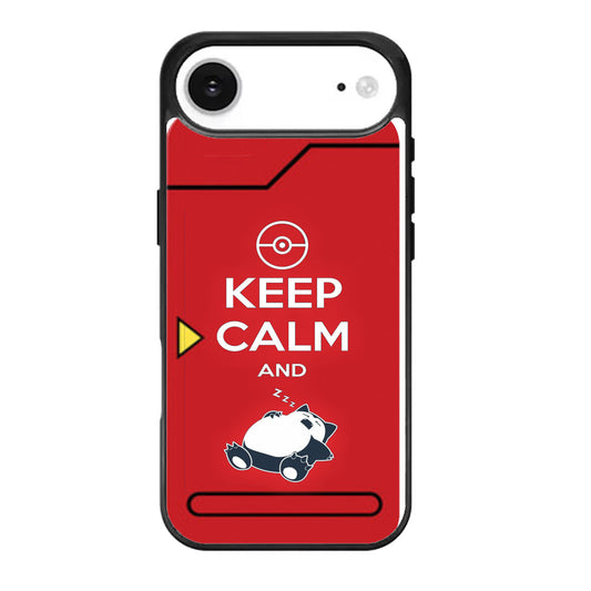 Keep Calm and Zzz Pokemon Snorlax iPhone Air Case