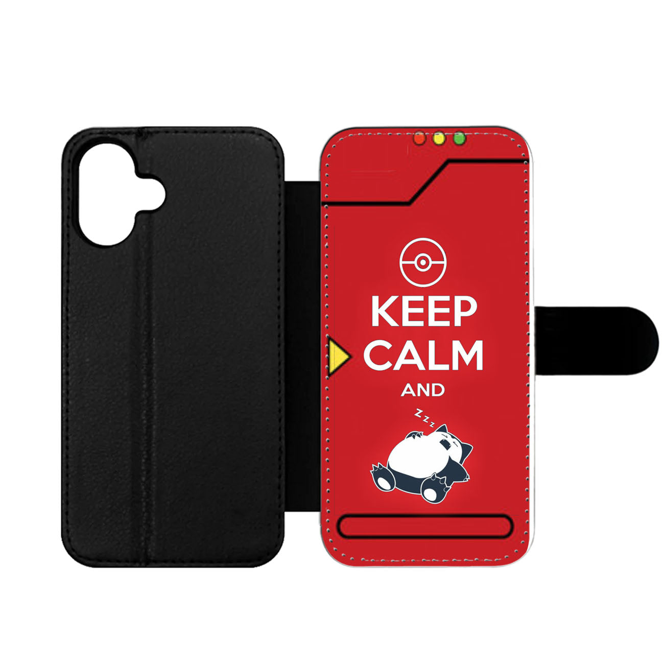 Keep Calm and Zzz Pokemon Snorlax Wallet iPhone Case