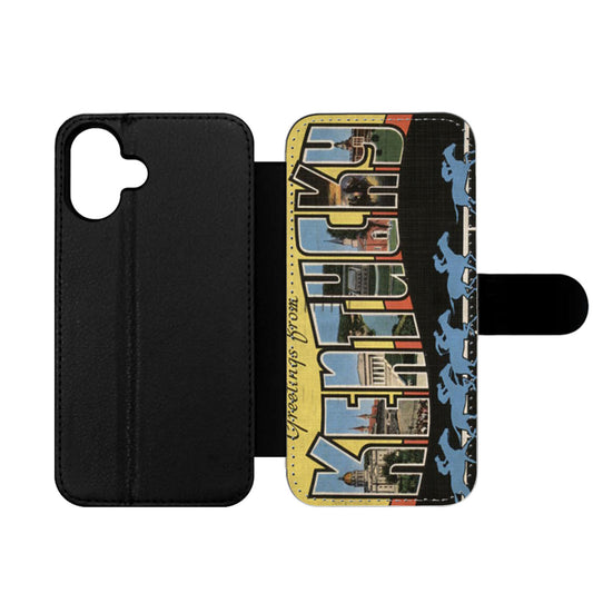 Kentucky Postcard Wallet iPhone Case
