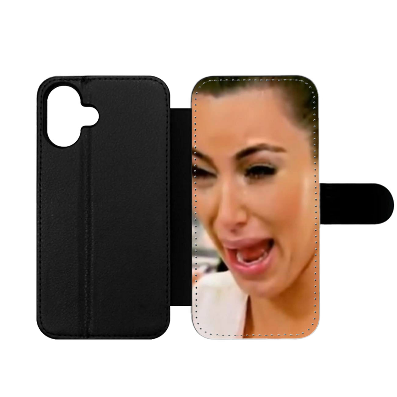Kim Kardashian Cry Ugly Face Wallet iPhone Case