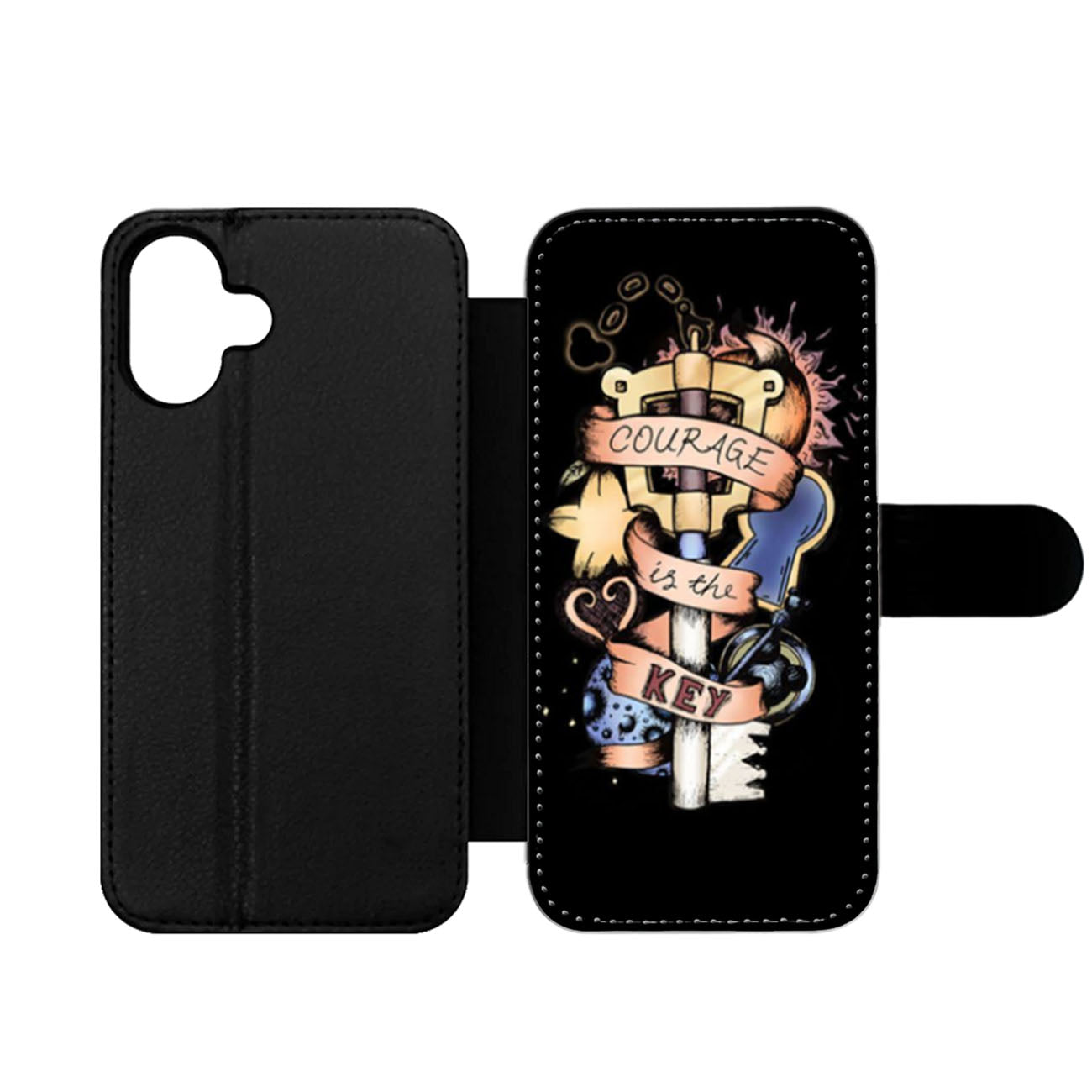 Kingdom Heart Courage is the Key Wallet iPhone Case