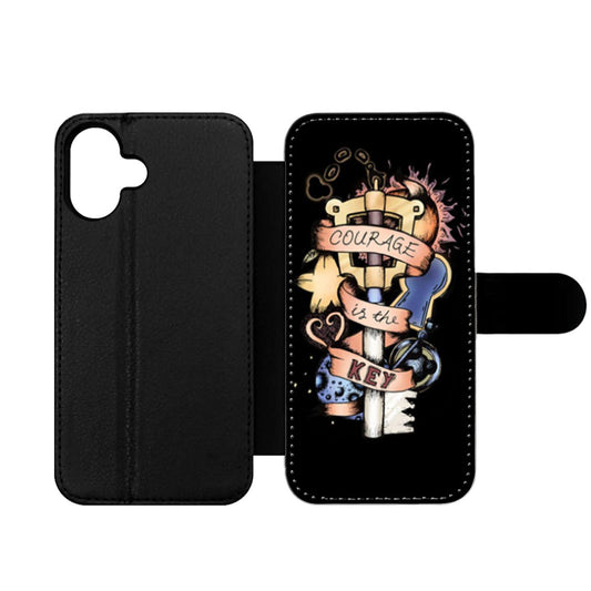 Kingdom Heart Courage is the Key Wallet iPhone Case