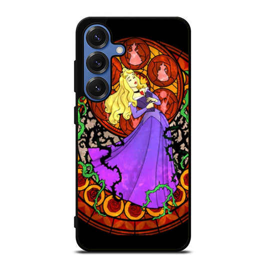 Kingdom Hearts Sleeping Beauty Stained Glass Samsung S25 Ultra Case