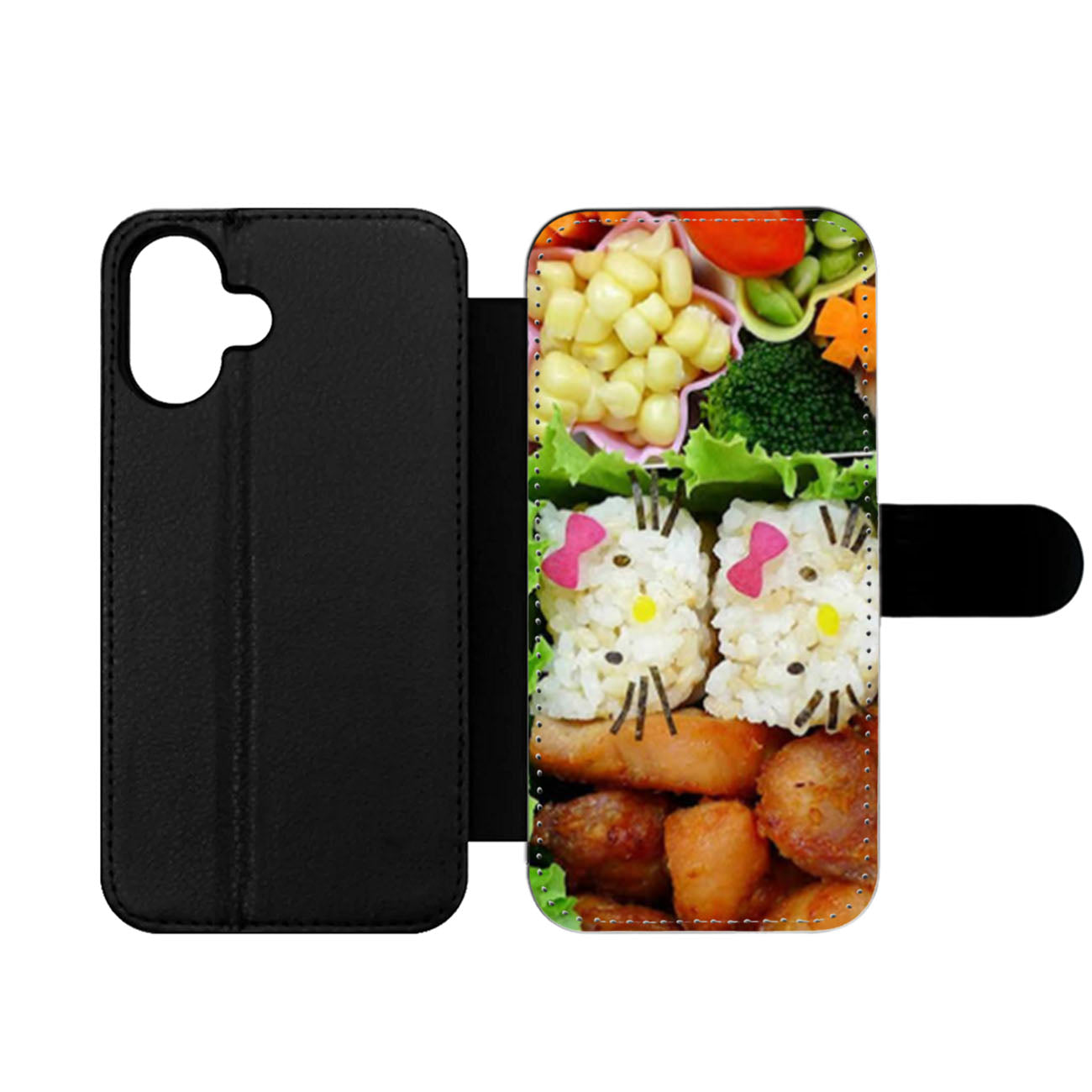 Kitty Bento Box Wallet iPhone Case