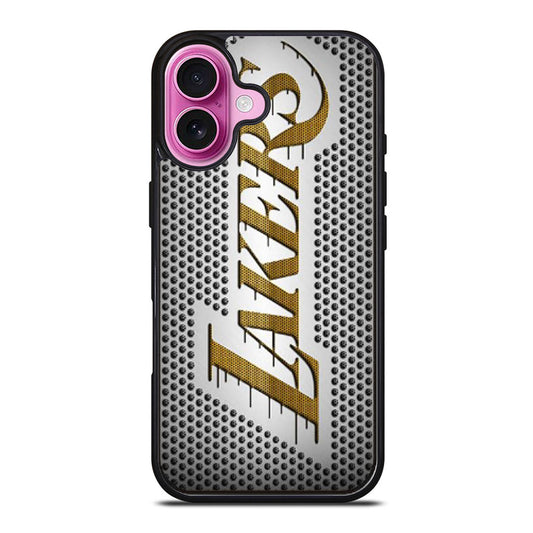LOS ANGELES LAKERS METAL LOGO iPhone Case Cover