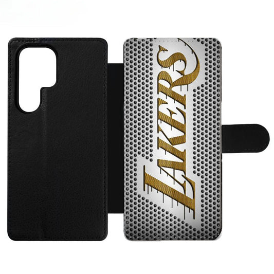 LOS ANGELES LAKERS METAL LOGO Wallet Samsung Case