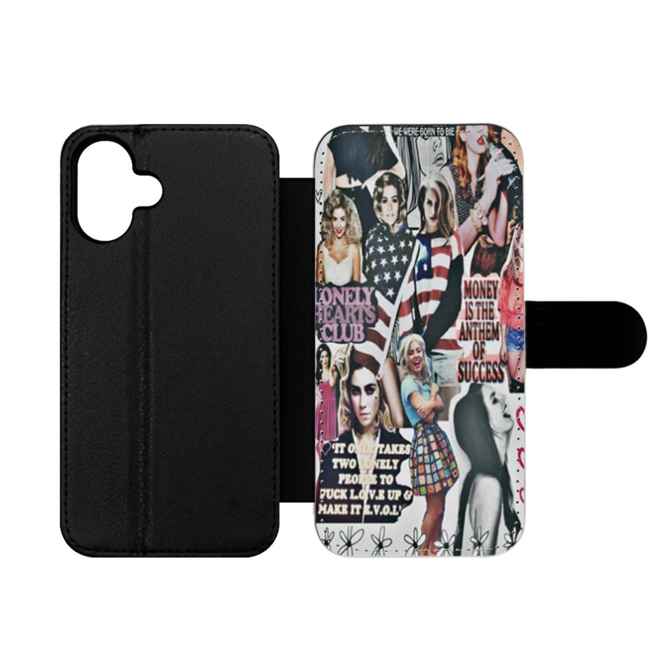 Lana Del Rey Collage Art Wallet iPhone Case