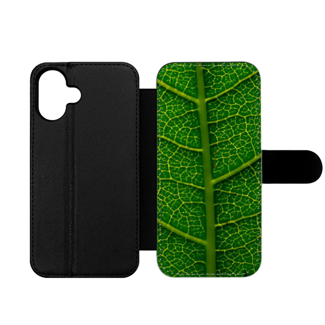 Leaf Texture Wallet iPhone Case