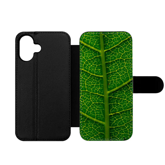 Leaf Texture Wallet iPhone Case