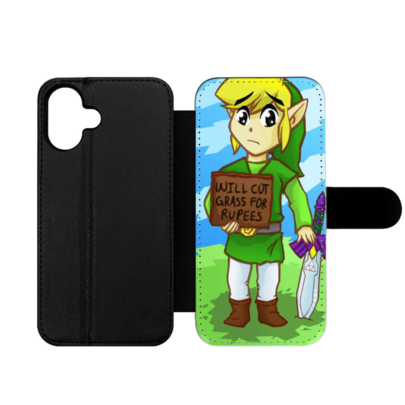 Legend Of Zelda Cartoon Wallet iPhone Case
