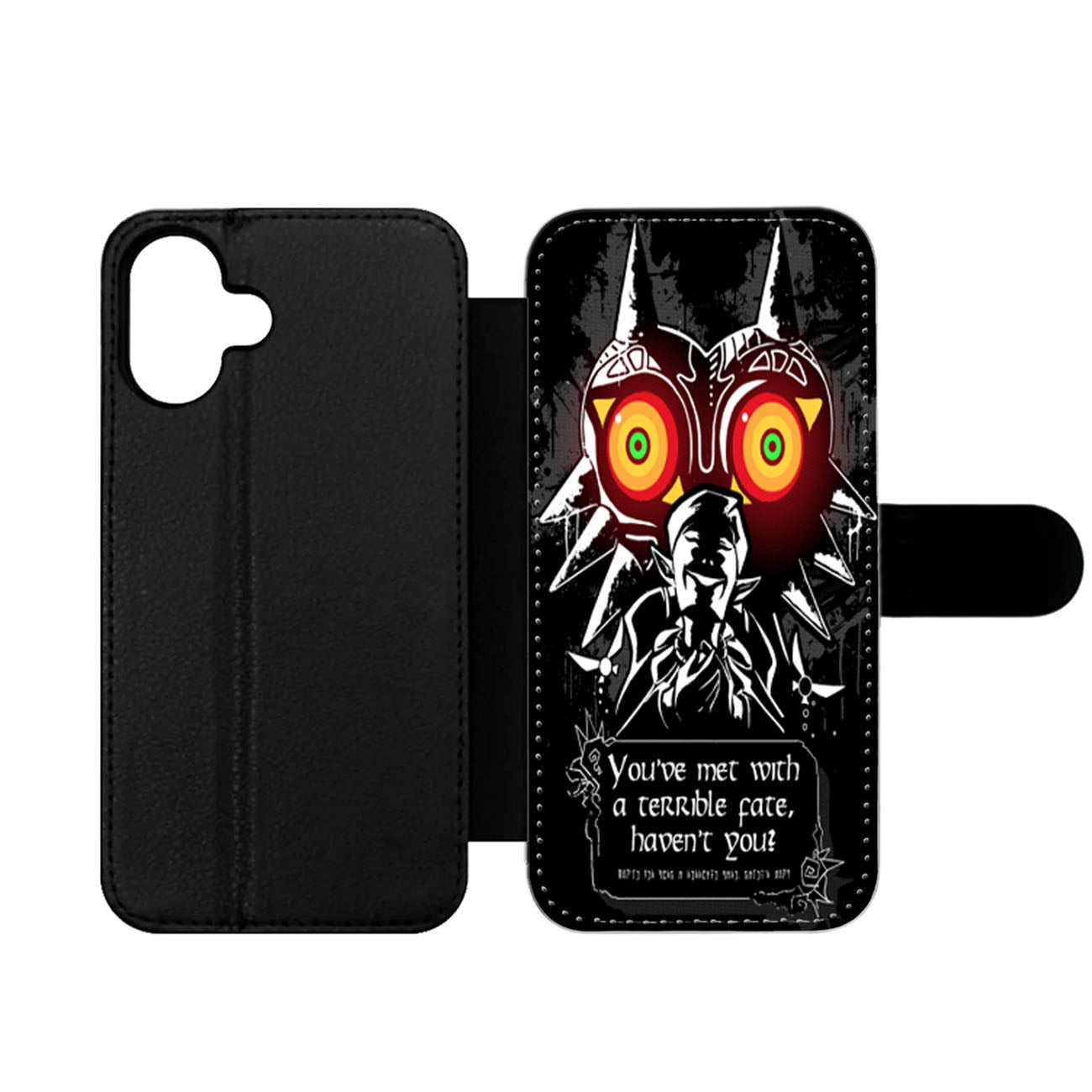 Legend Of Zelda Majoras Mask Quote Wallet iPhone Case