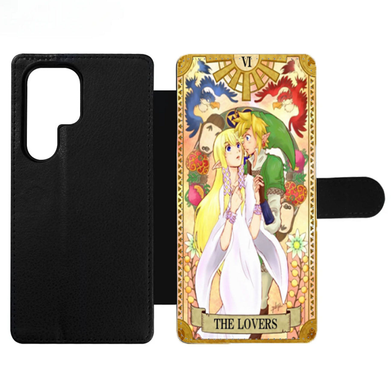 Legend Of Zelda and Link Hyrule Tarot Card Wallet Samsung Case