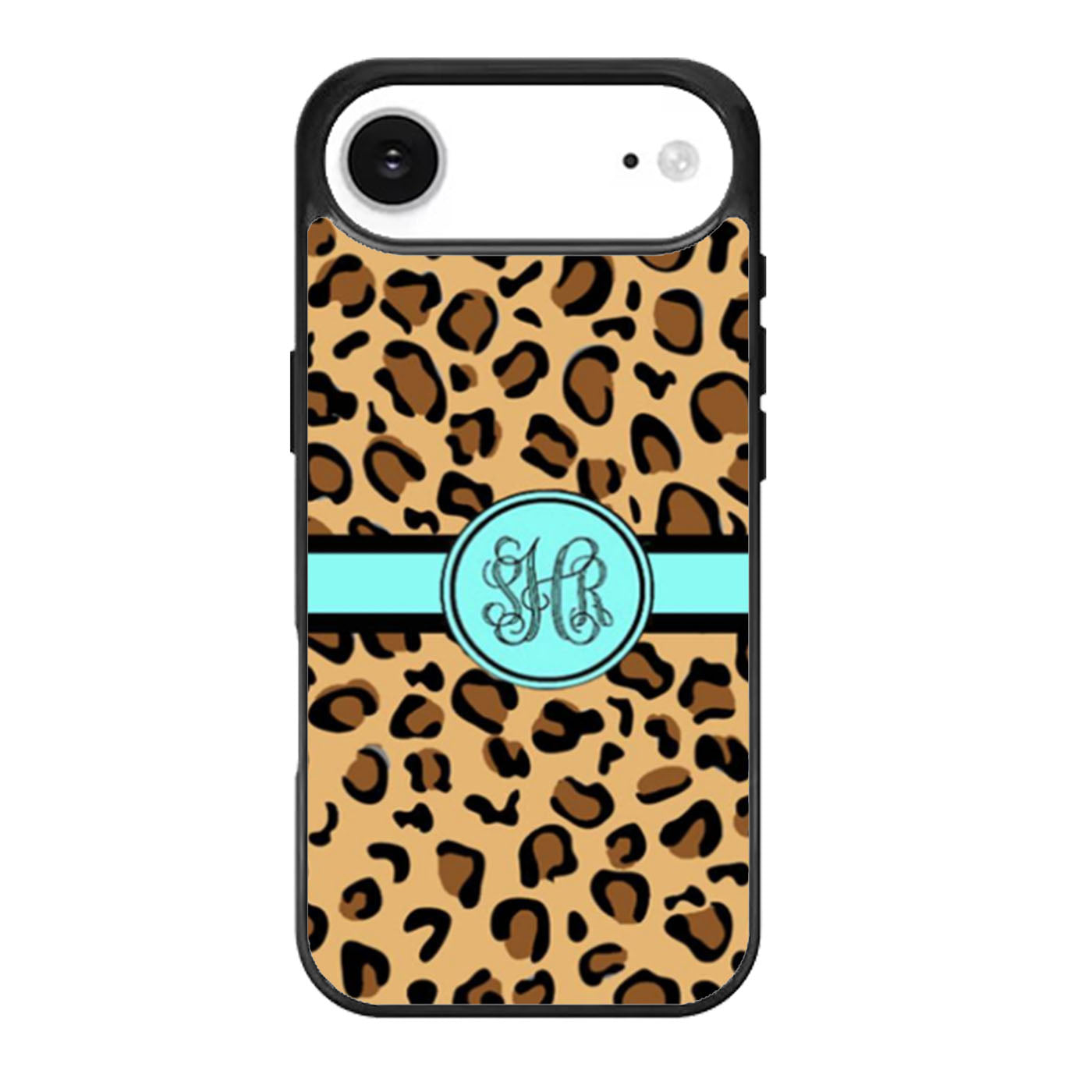 Leopard Animal Print With Tiffany Blue Monogram iPhone Air Case