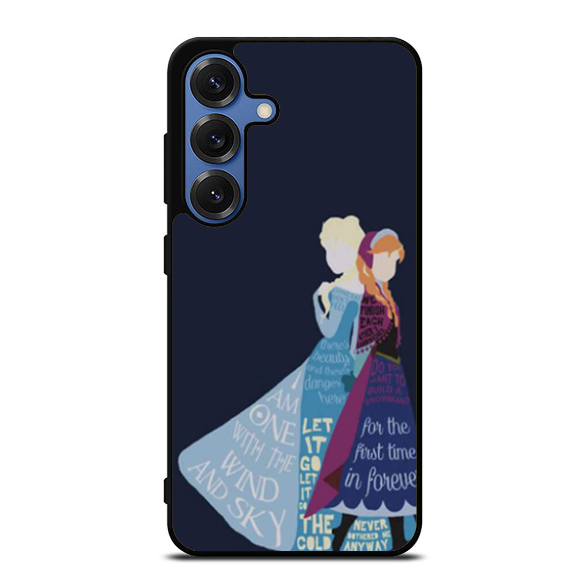 Let It Go Elsa Anna Frozen Lyric Samsung S25 Ultra Case