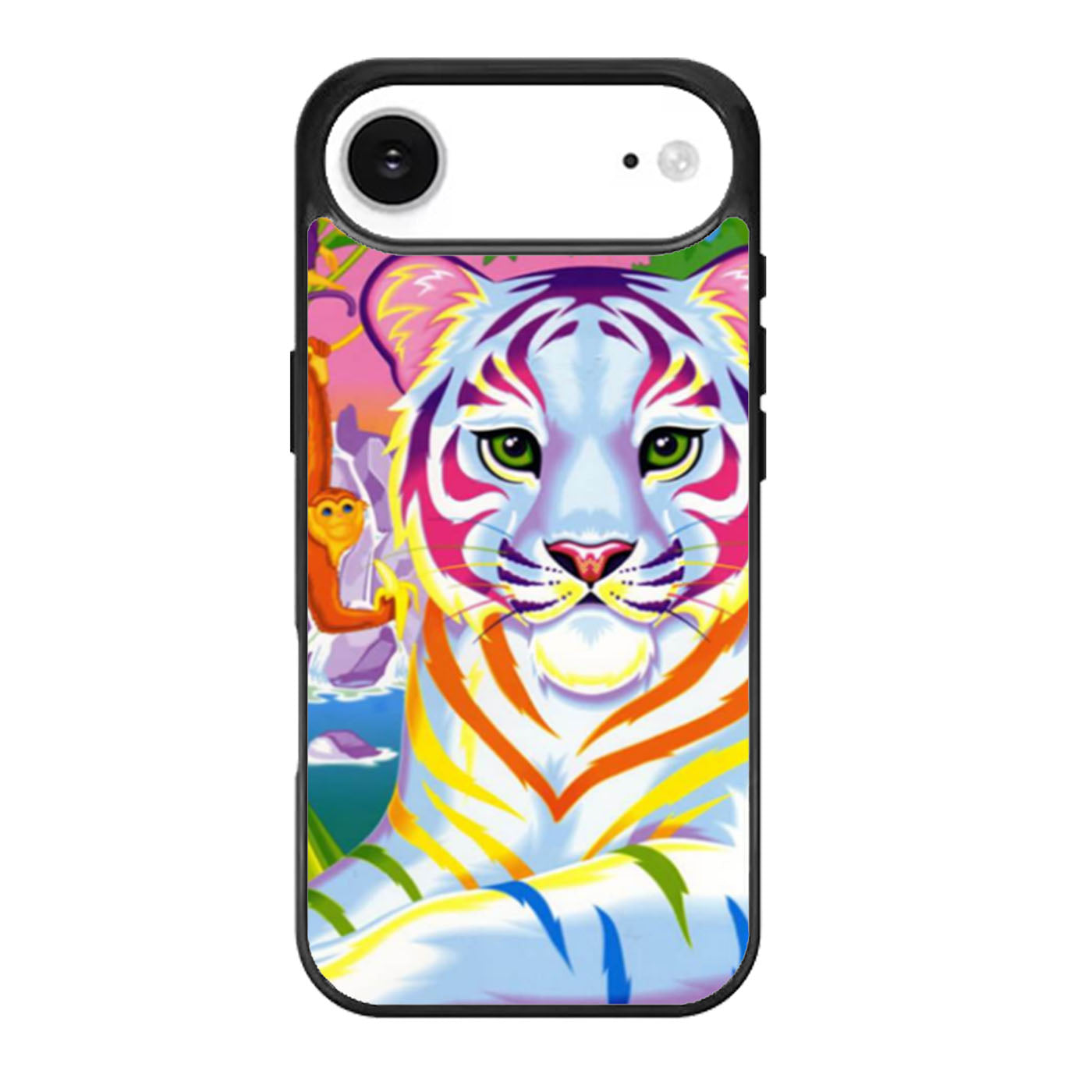 Lisa Frank Neon Tiger and Monkey 90s iPhone Air Case