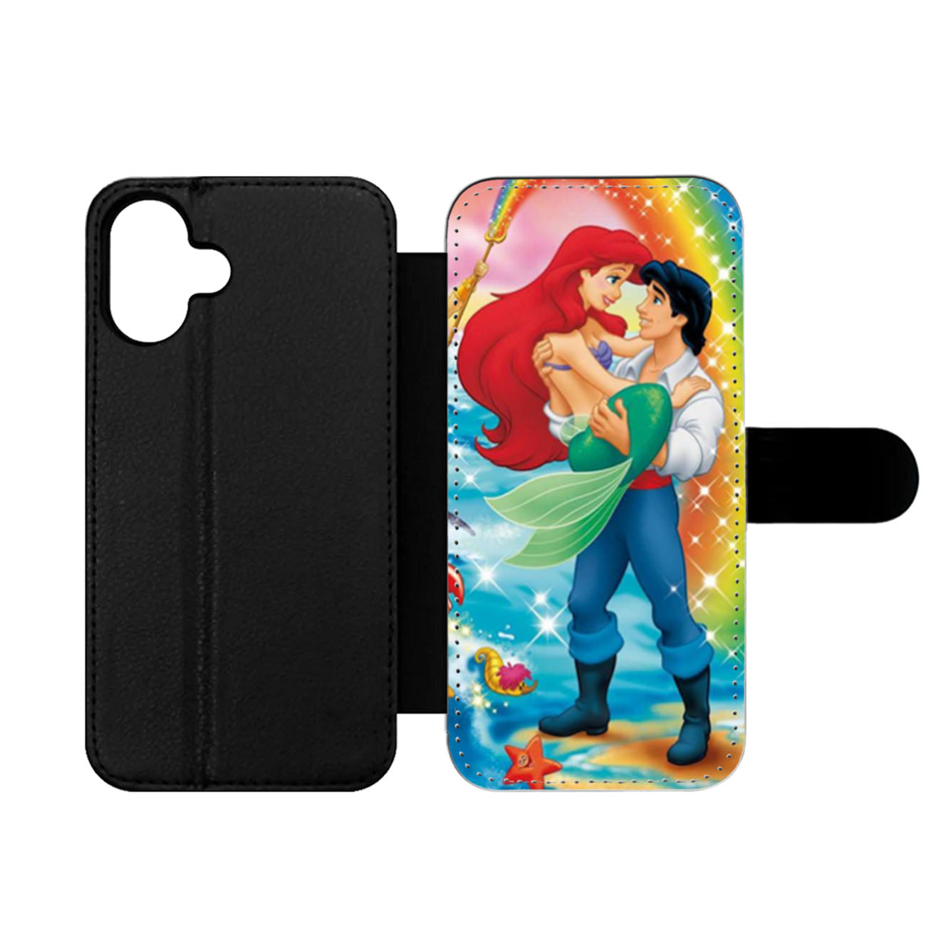 Little Mermaid Love Eric Wallet iPhone Case