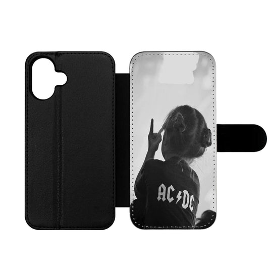 Little girl with an AC DC Wallet iPhone Case