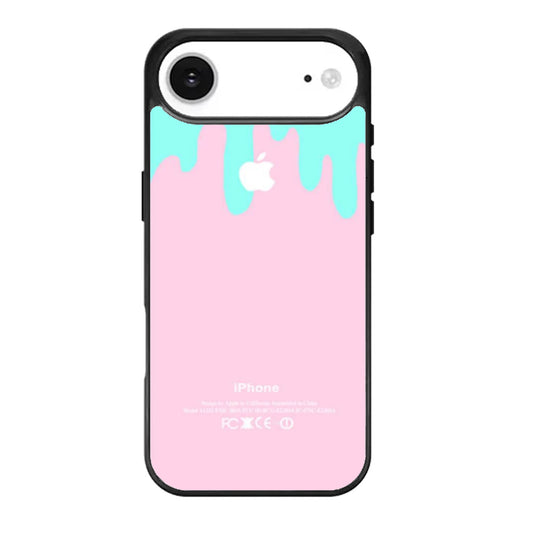 Logo Pink Aqua Teal Pastel Ice Cream Drip Spring iPhone Air Case