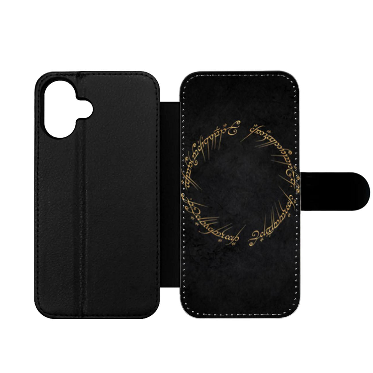Lord Of The Rings Circle Script Wallet iPhone Case