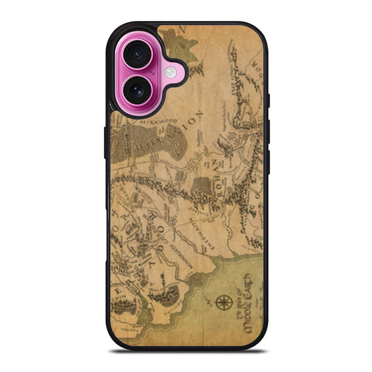 Lord Of The Rings Map iPhone Case Cover