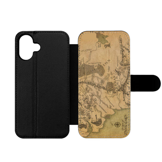 Lord Of The Rings Map Wallet iPhone Case