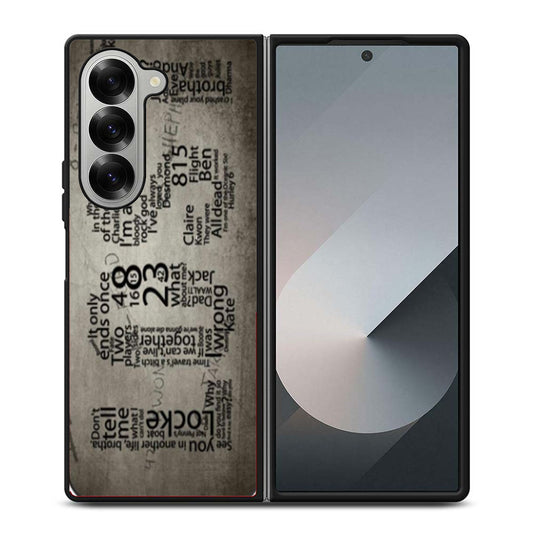 Lost TV Series Quotes Game Samsung Z Fold 6 Case