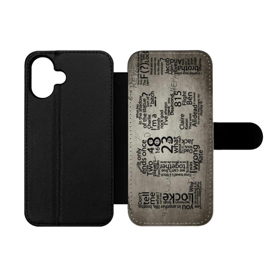 Lost TV Series Quotes Game Wallet iPhone Case