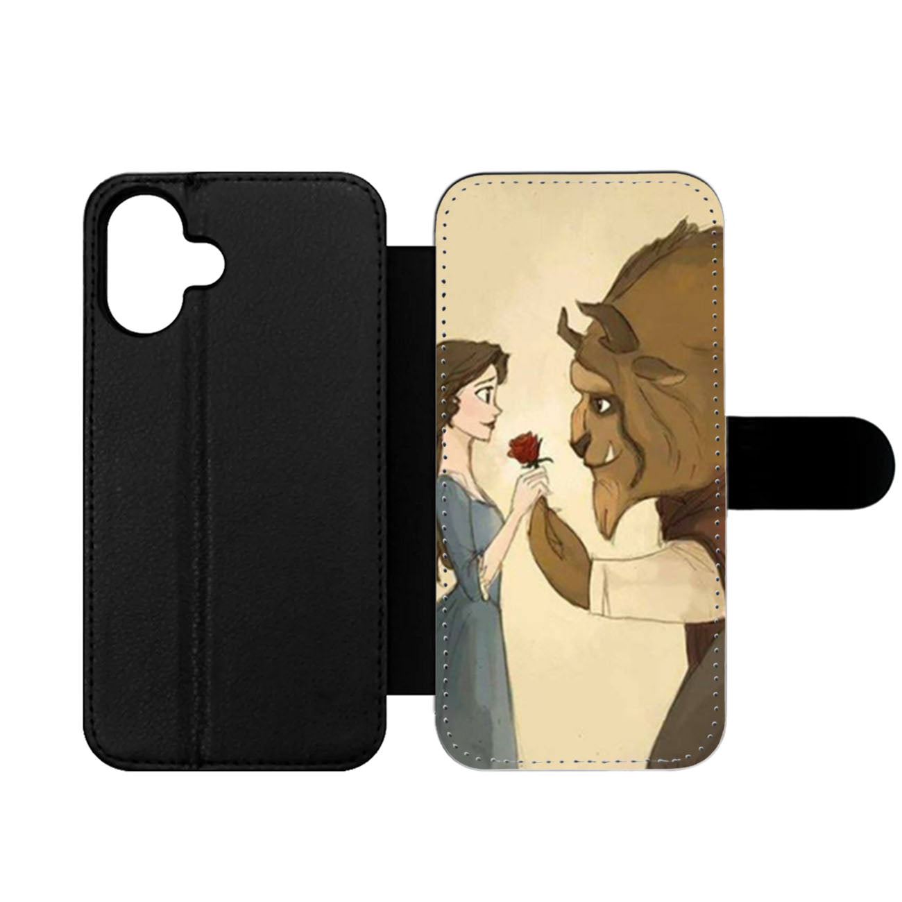 Love Beauty and The Beast Wallet iPhone Case