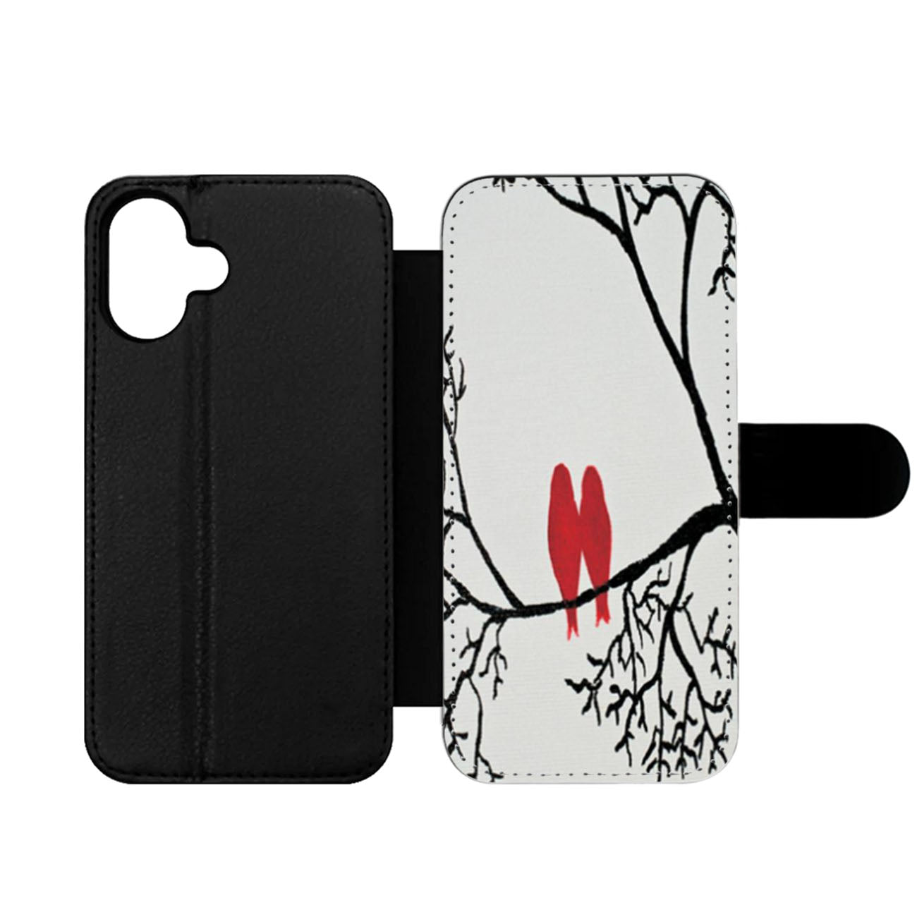 Love Bird on Tree Wallet iPhone Case