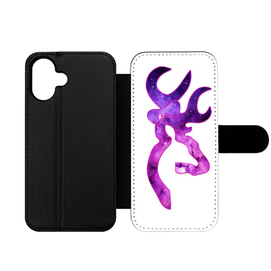 Love Browning Deer Camo Girl Three Wallet iPhone Case