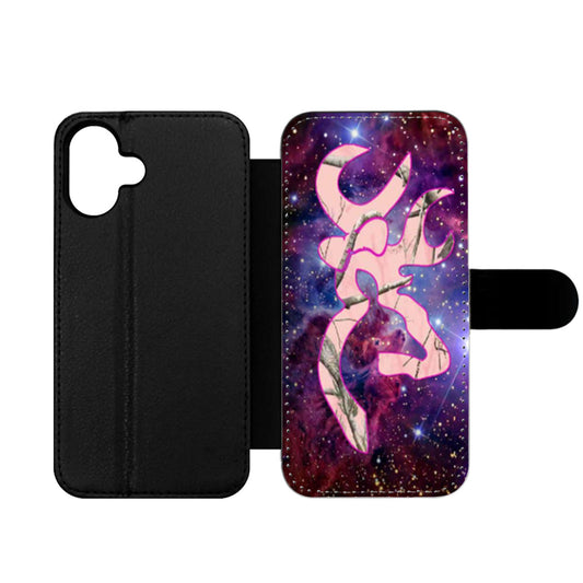 Love Browning Deer Camo Girl Wallet iPhone Case