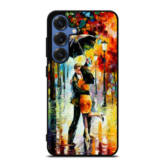 Lover Kissing Under The Rain Samsung S25 Ultra Case